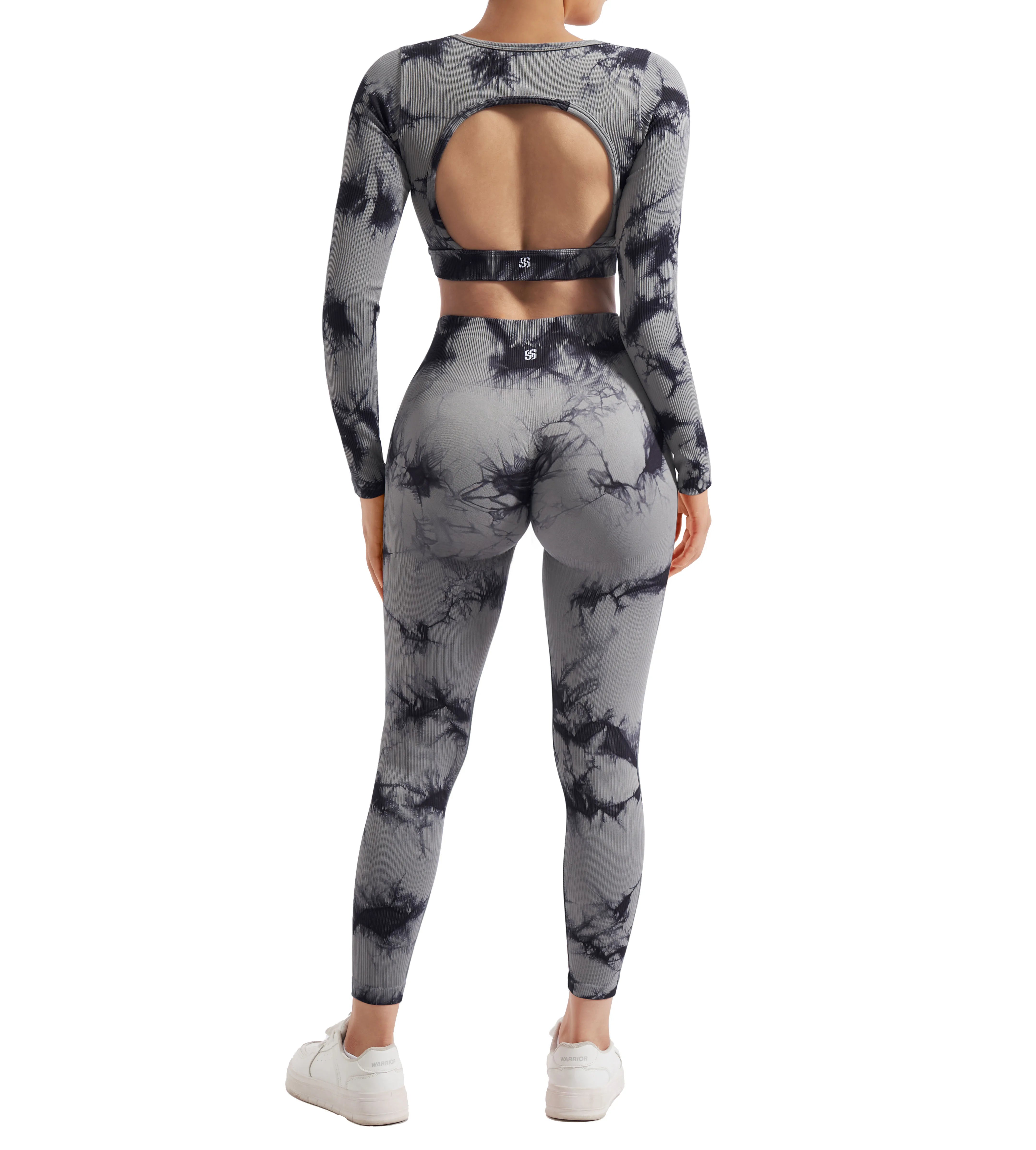 2PCS Yoga Suit Women Sports Set Quick-Drying Gym Set Tracksuit Running Workout Long Sleeve Sports Shirt Yoga Set Yoga Clothing