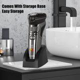 Solimpia Smart Shaver Portable Electric Beard Razor Men's Multi-Function Digital Display Washable Intelligent Beard Trimmer