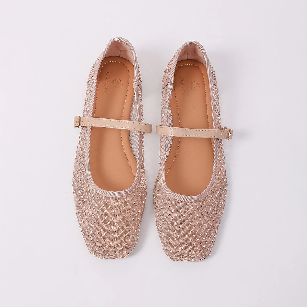 2026 Women's Mesh Ballet Flats Pointed Toe Breathable Flat Shoes Elegant Casual Slip On Shoes For Office Travel
