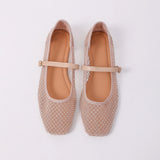 2026 Women's Mesh Ballet Flats Pointed Toe Breathable Flat Shoes Elegant Casual Slip On Shoes For Office Travel