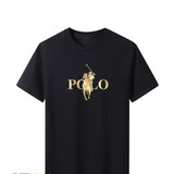Summer Trendy Brand Men's Clothes Business Casual Short-sleeved T-shirt Slim Fit and Versatile Crew Neck Top Breathable T-shirt