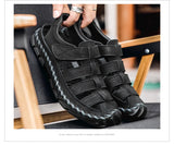 DEKABR Casual Shoes Men Sandals Real Leather Outdoor Mens Summer Sandals Fashion Comfortable Soft Sandals Plus Size 38-48