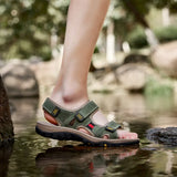 Mens Sandals Soft Non Slip Soles Outdoor Water Hiking Shoes Mesh Quick Drying Breathable Casual Walking Summer Sandals Man