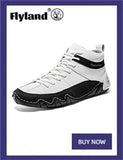 FLYLAND Men's Ankle Boots Casual Leather Shoes Fashion Vintage Hand Stitching Soft Business Handmade Shoes