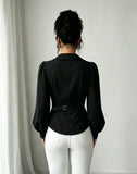 Fashion women Blouses and Shirts White Long Sleeve Blouse 2026 New Spring Autumn Basic Tops Chic Women's Shirt for Women office