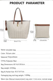 CH Elegant Light Luxury Practical With Bags Pure Color Simple Large Capacity Casual Resistant Brand Women's Bag Shoulder Bag