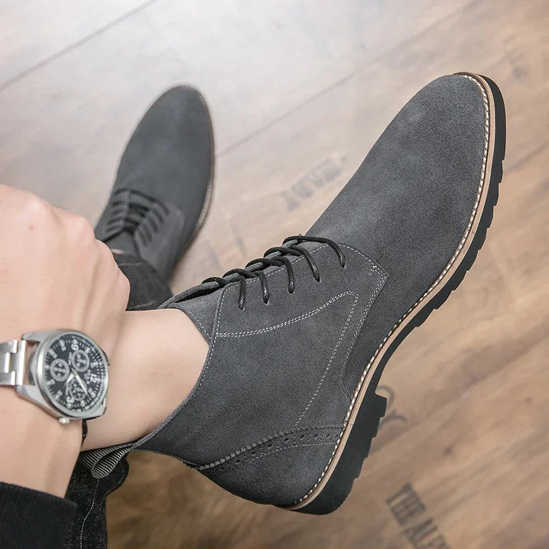 Pointed Toe Chelsea Boots Leather Men Winter Boots Winter Shoes for Men 2025 Male Boots Mens Ankle Shoes Zapatillas Male Hombre
