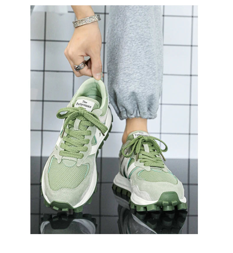 Men New Breathable Sneakers High-end Sport Balance Fashion Shoes for Men Trend Luxury Sneakers Women  Zapatos Altos Hombre