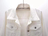 Women Denim Jacket Spring Autumn Short Coat Pink Jean Jackets Casual Tops Purple Yellow Purple Blue Loose Tops Lady Outerwear
