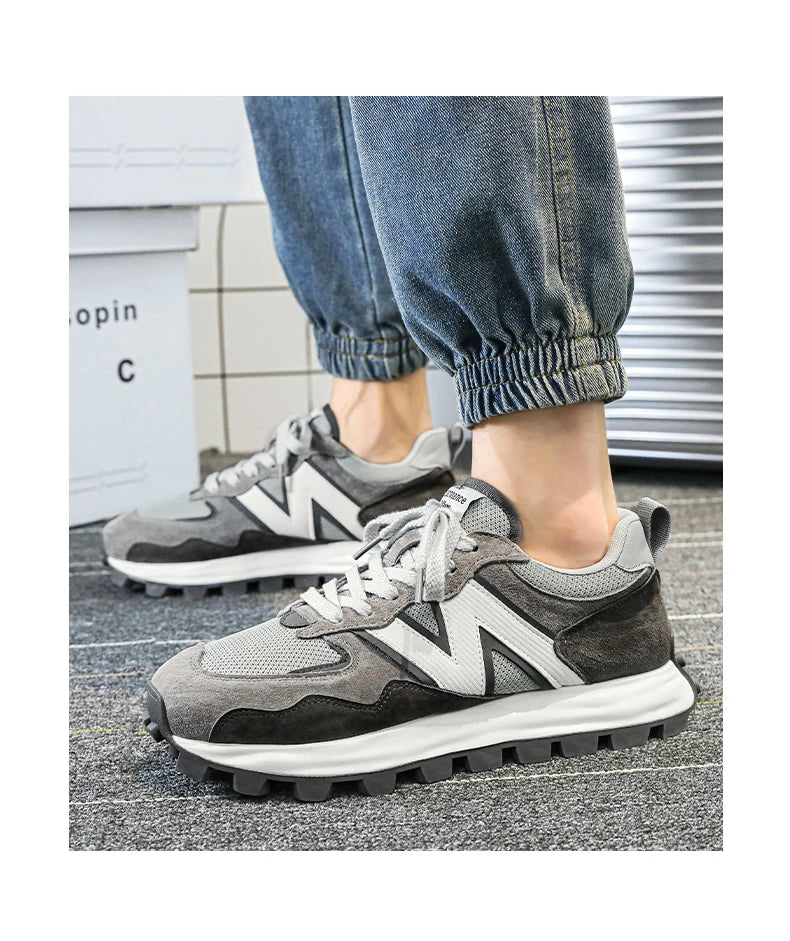 Men New Breathable Sneakers High-end Sport Balance Fashion Shoes for Men Trend Luxury Sneakers Women  Zapatos Altos Hombre
