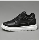 High Quality Men Sneakers Elevator Shoes for Men Fashion Casual Shoes Comfortable Leather Sports Shoes Height Increase 6/8/10cm