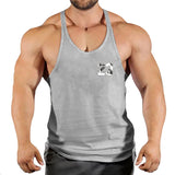 Sleeveless Sweatshirt Muscular Man Gym Shirt Man Men's Clothes Top for Fitness Vests Stringer Clothing Bodybuilding Vest Singlet