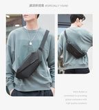 Mark Ryden Men's Handbag Man Belt Pouch Sports Casual Cycling Small Waist Pack Crossbody Bag Shoulder Bag Men's Crossbody Chest