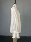 Fashion White Shirts Women Long Sleeve Oversize Blouse 2025 New Spring Summer Basic Tops Cotton Chic Shirt for Women