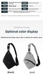 Sling Chest Bag Anti-theft Men Chest Bag Waterproof Tactical Sling Crossbody Bags Travel Cross Body Pack for Men