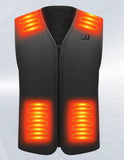Winter 9/5 Zone Heating Jacket Fast Heating Safety Long Battery Life USB Smart 3 Heating Levels Clothing Unisex Hiking Cycling
