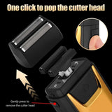 Professional Foil Electric Shaver for Men – Rechargeable, Waterproof, LED Display, Beard Trimmer, USB Charging, Portable Grooming Tool