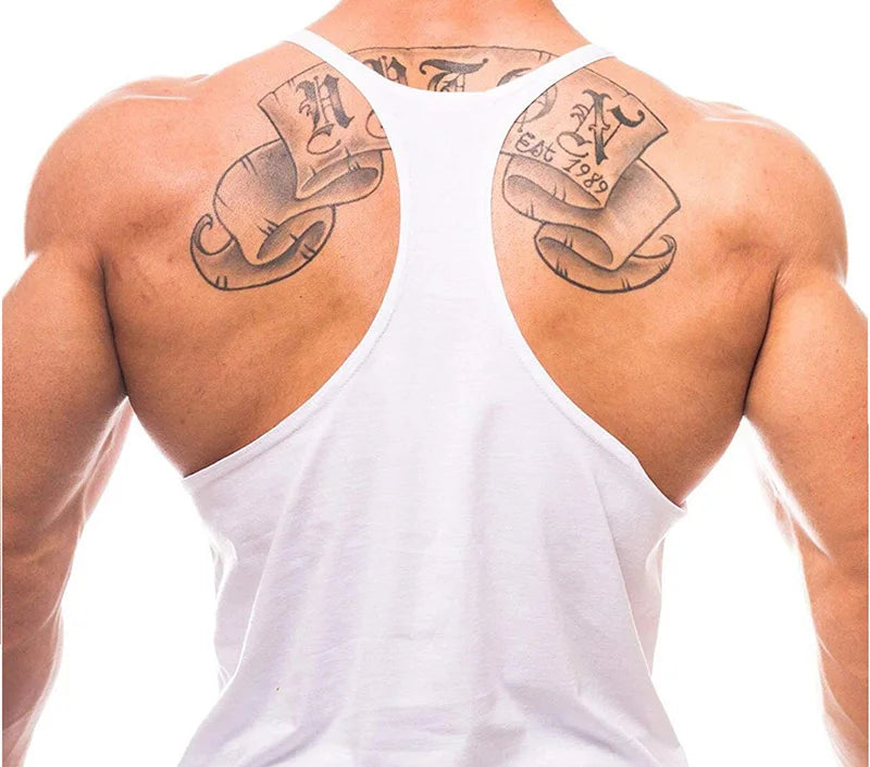Men's Clothing Gym Vest Vests Bodybuilding Man Top for Fitness Stringer Sleeveless Sweatshirt T-shirts Suspenders Man Clothes