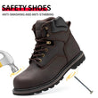 Steel Toe Safety Boots Men Anti-puncture Work Shoes Industrial Construction Protective Footwear ：High Top Steel Toe Safety Boots Men Ankle Support Anti-puncture Heavy Duty Work Shoes