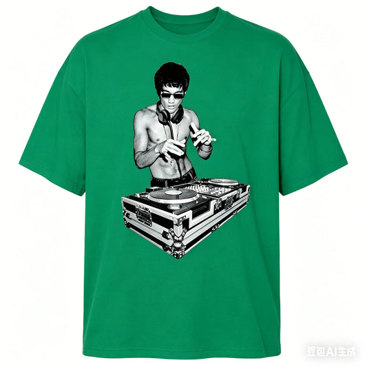 DJ Lee Inspired by Bruce T-shirt Funny Tony Stark Kung Fu Movie Fan Gift T-shirt