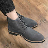 Pointed Toe Chelsea Boots Leather Men Winter Boots Winter Shoes for Men 2025 Male Boots Mens Ankle Shoes Zapatillas Male Hombre