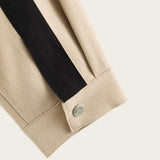 High Quality Chic Khaki Stand Collar Zipper Jackets 2026 Casual Long Sleeve Outerwear Female Fashion Loose Coats For Woman