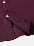 Summer Fashion Men's Short Sleeve Button Down Henley Shirts Casual Solid Beach Shirt