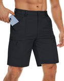 Men's Waterproof Cargo Shorts Summer Quick Dry Hiking Shorts Outdoor Multi-pockets Camping Training Work Shorts Man