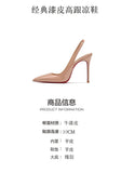 Heeled sandals Red Shiny Bottoms Naked color luxury Hollow 2026 New Elegant High Heels Sexy Slingbacks Ladies Shoes Women shoes