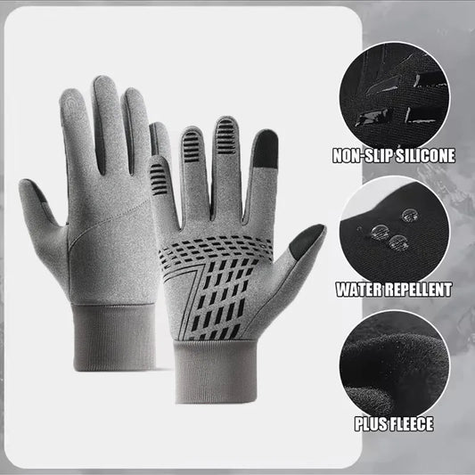 Autumn Winter Outdoor Cycling Gloves Gym Fitness Sports Running Warm Touch Screen Nonslip Gloves Motorcycle Gloves Men Women