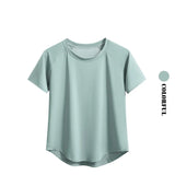 DRUR Yoga Tops Sportswear Woman Gym Shirts Breathable Quick Dry Short Sleeve Workout T Shirt Jogger Running T Shirt Yogawear New