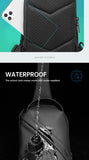 Mark Ryden Men Bag Oxford Sling Bag 7.9 Inch Male Chest Bag Crossbody Bag For Man Moto Biker Shoulder Bags Black New Fashion Bag