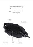 GOLF Mini Shoulder Bag Man Crossbody for Men Black Cross Bag Casual Slim Oxford Small Cell Phone Sling Messeng Bag Lightweight
