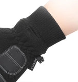 Men Women Winter Polar Fleece Silica Gel Non Slip Touch Screen Driving Mitten Plus Velvet Thick Warm Sport Cycling Glove F22