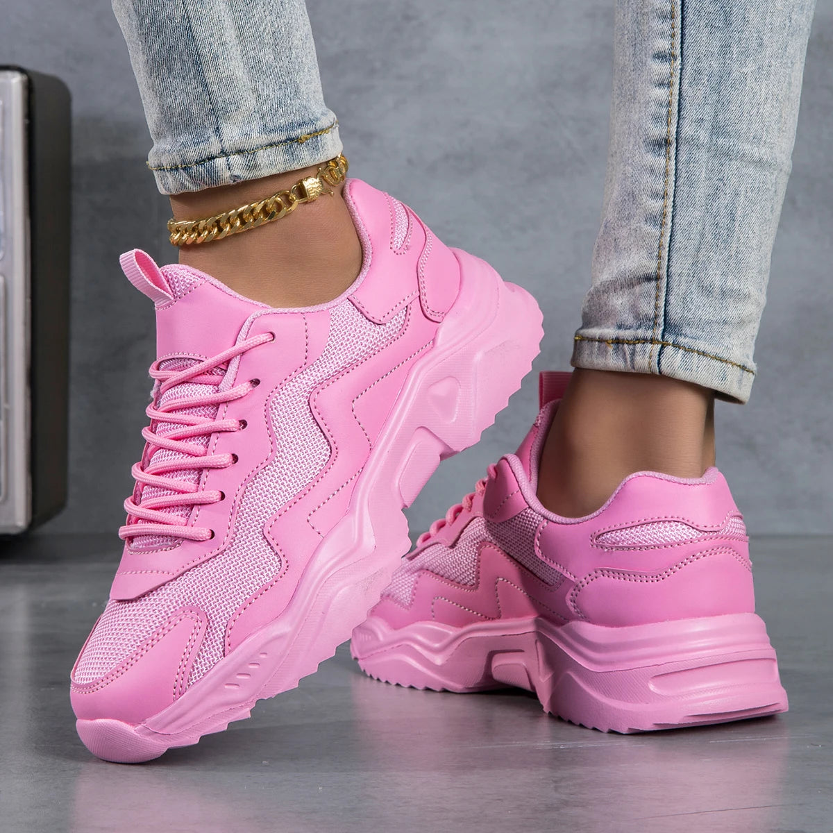 Women Shoes, Women's Sneakers and Casual Shoes, Classic Running Shoes, Trendy Woman Sneakers Lightweight Sneakers for Woman for All‑Day Wear