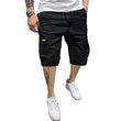 Mens Casual Cotton Twill Cargo Shorts Drawstring Classic Chino Stretch Short with 6 Pockets