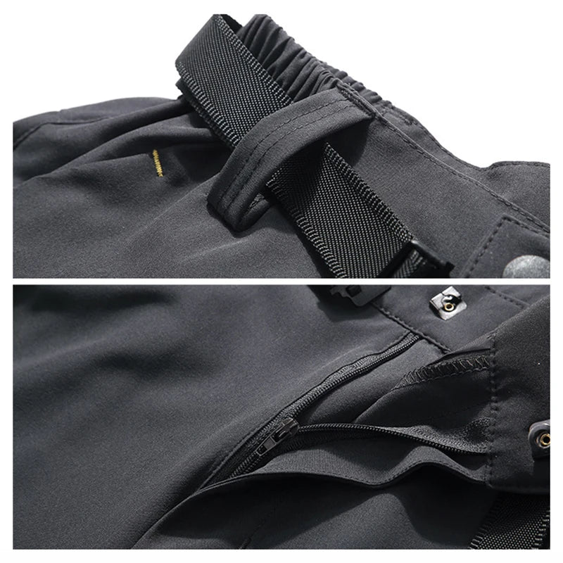 Mens Hiking Pants Convertible Lightweight Quick Dry Zip Off Fishing Safari Camping Travel Boy Scout Pants