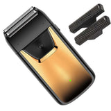 Professional Reciprocating Electric Shaver for Men, USB Rechargeable Foil Razor for Bald Head & Beard Trimming, Waterproof Grooming Tool with Dual Blades Father's Day Gift