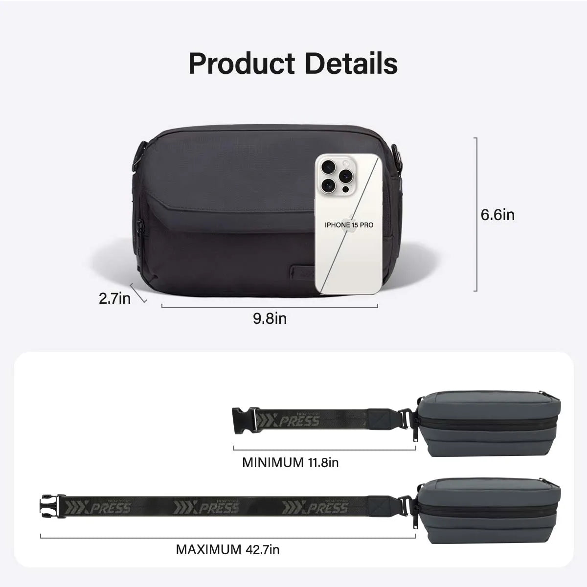 Men Women Shoulder Bag Design Plaid Messenger Bag Crossbody Bag Casual Zipper Small Square Sling Bag Waterproof