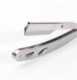 Stainless Steel Razor Holder Golden Men's Manual Folding Straight Edge Shaver Barber Shop Beard Trimmer With Shaving Blade Y1003