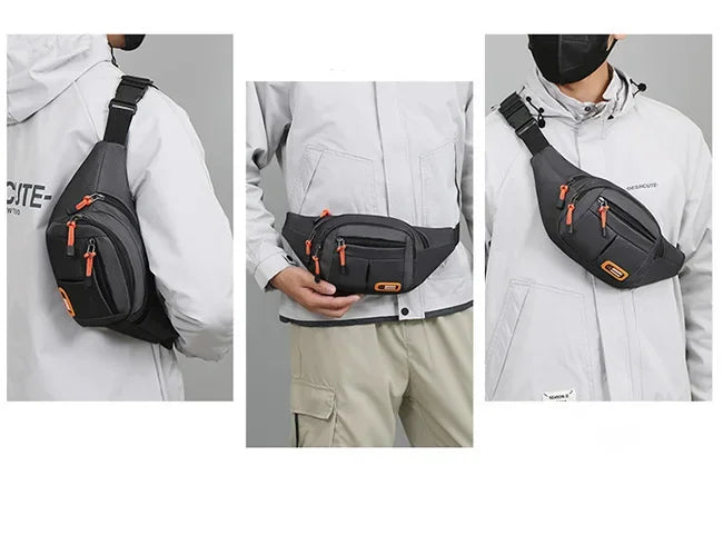 Oxford Waterproof Mobile Waist Bag for Men Women Multifunctional Large Capacity Fanny Pack Wear-resistant Riñoneras Para Hombre