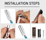 1Pc New Pro Wood Handle Baber Straight Razor Manual Zinc Alloy Beard Shaving Knife Holder For Men Salon Hair Removal Tools