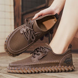 New Trend Man Hiking Shoes Lightweight Soft Mesh Flats Comfortable Non-slip Sneakers Outdoor Casual Sports Shoes Men's Trainers