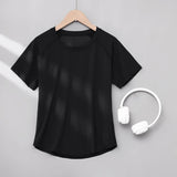 DRUR Yoga Tops Sportswear Woman Gym Shirts Breathable Quick Dry Short Sleeve Workout T Shirt Jogger Running T Shirt Yogawear New