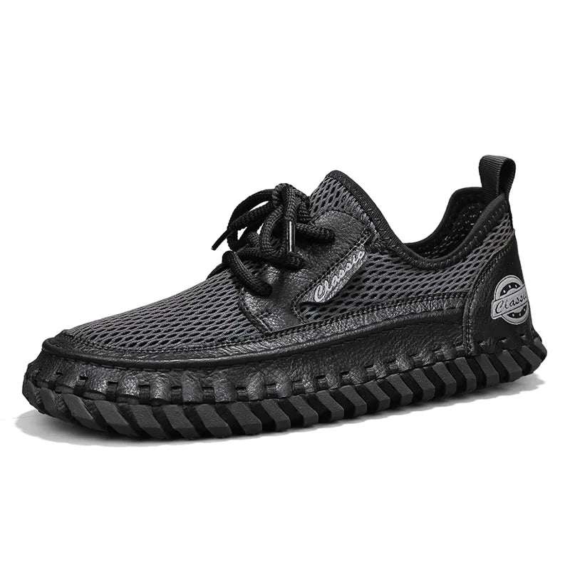 New Trend Man Hiking Shoes Lightweight Soft Mesh Flats Comfortable Non-slip Sneakers Outdoor Casual Sports Shoes Men's Trainers