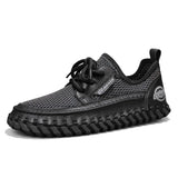 New Trend Man Hiking Shoes Lightweight Soft Mesh Flats Comfortable Non-slip Sneakers Outdoor Casual Sports Shoes Men's Trainers