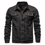 2026 New Autumn Men's Casual Workwear Jeans Jacket Loose Casual Versatile Youthful Male Solid Color Tops Dnim Mens Outwear