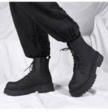 Luxury Brand Boots Chelsea Men's Boots Leather Men Designer Boots Fashion Casual Business Black Boots Thick Soled Mid Top Boots