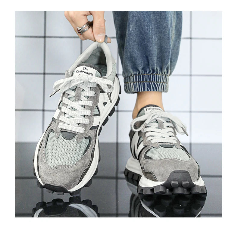 Men New Breathable Sneakers High-end Sport Balance Fashion Shoes for Men Trend Luxury Sneakers Women  Zapatos Altos Hombre