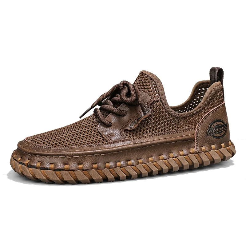 New Trend Man Hiking Shoes Lightweight Soft Mesh Flats Comfortable Non-slip Sneakers Outdoor Casual Sports Shoes Men's Trainers